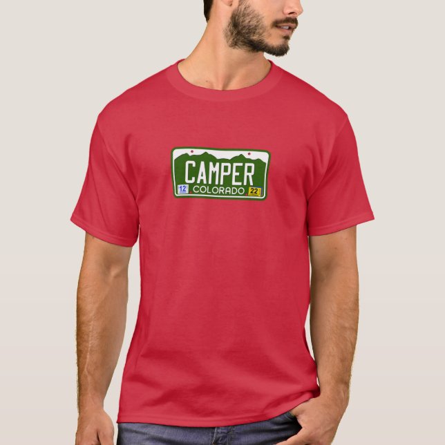 Camiseta Placa de Colorado CAMPER (Frente)
