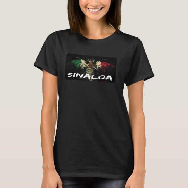 Camiseta Placa de Culiacán Sinaloa México Sinaloense C (Frente)
