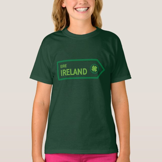 Camiseta Placa de Estrada da Irlanda (Frente)