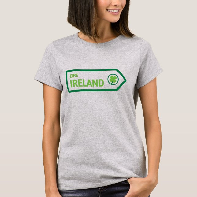 Camiseta Placa de Estrada da Irlanda (Frente)