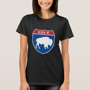 Camiseta Placa de Estrada Interestadual Alden Nova York Buf