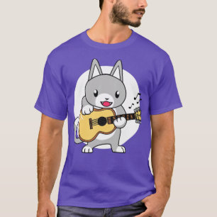CAMISETA PLACA DE GUITAR DE GATO PLAY