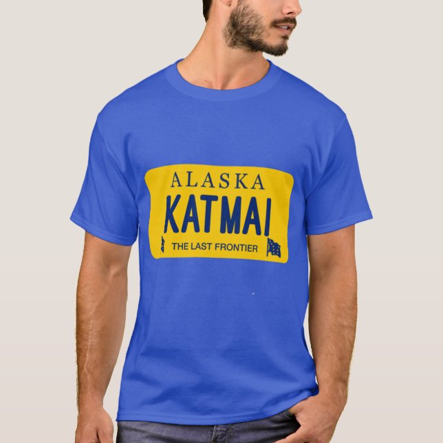 Camiseta Placa de Katmai Alasca (Frente)