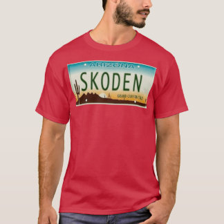 Camiseta Placa de Licença de ARIZONA SKODEN 