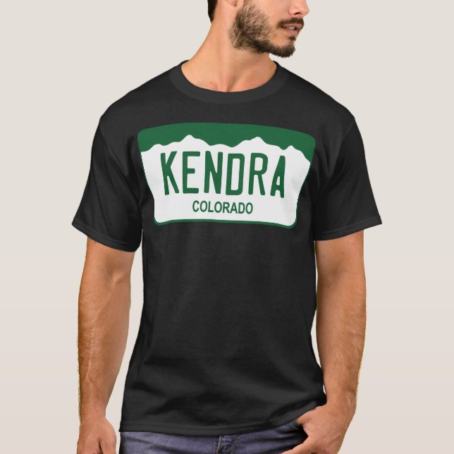 Camiseta Placa de Licença do Colorado - (Frente)