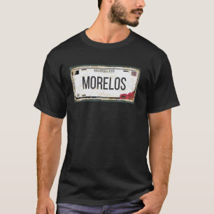 Camiseta Placa de Licença do Estado de Morelos México