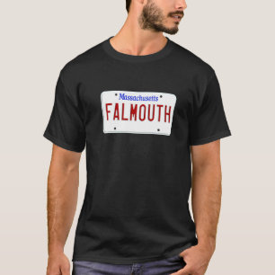 Camiseta Placa de licença Falmouth Cape Cod Boston Massachu