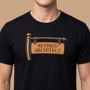 Camiseta Placa de Madeira Personalizada para Aposentado Pen
