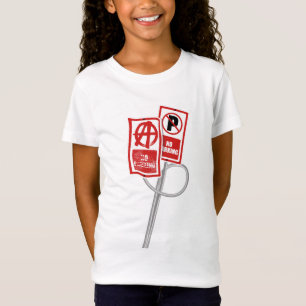 Camiseta placa de não estacionar anarquia