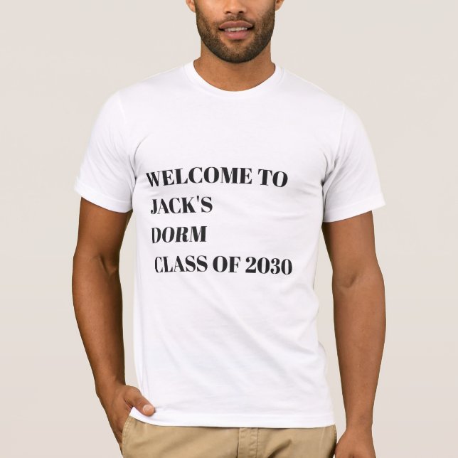 Camiseta Placa de Porta de Quarto de Dormitório Personaliza (Frente)