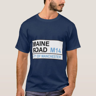 Camiseta Placa de rua do Manchester City Footballeam Maine 