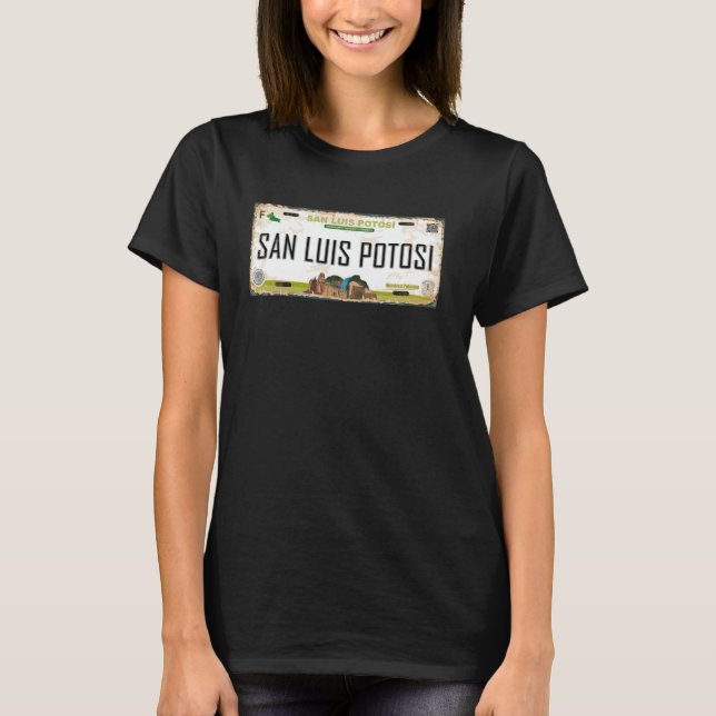 Camiseta Placa de San Luis Potosí México (Frente)