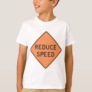 Camiseta Placa de Sinalização de Estrada Diamante Laranja R