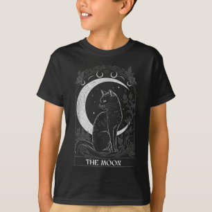 Camiseta Placa De Tarô De Gato Crescente Para Gato Tarto