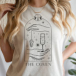 Camiseta Placa De Tarô Mística A Festa de solteira Do Tecid<br><div class="desc">Este design apresenta um design de inspiração de placa celestial mística. Veja a coleção inteira para mais itens correspondentes!</div>
