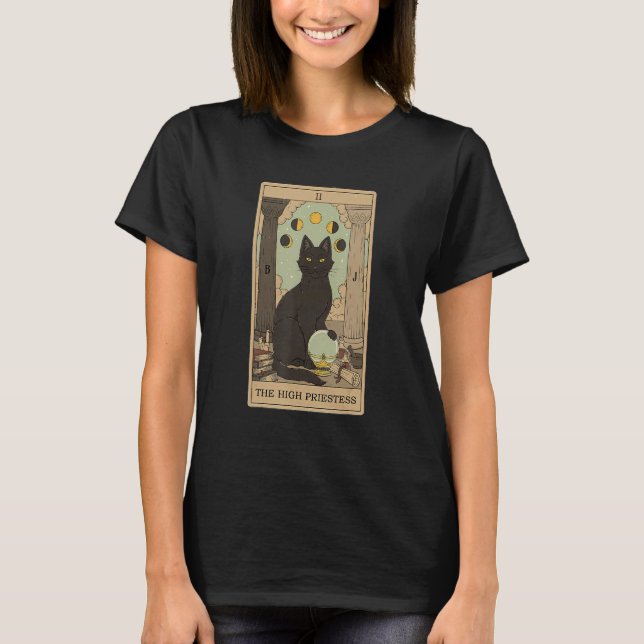 Camiseta Placa De Tarot Para O Alto Sacerdote E O Gráfico C (Frente)