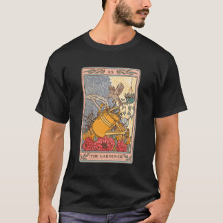 Camiseta Placa de Tarot Slouchy Skeleton do Jardineiro