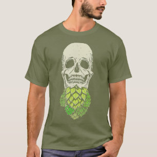 Camiseta Placa do crânio do salto para as alavancas das cer