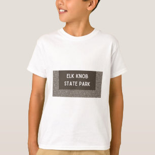 Camiseta Placa do Parque Estadual Elk Knob Carolina do Nort