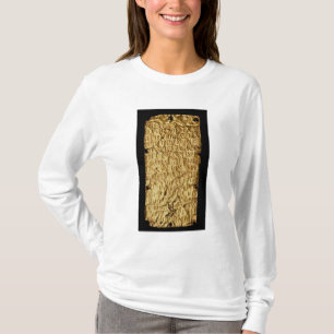 Camiseta Placa Dourado com inscrição "longa" de Etruscan