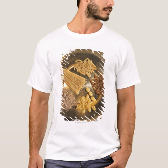 Camiseta Placa Dourado com massa e grões do trigo (Frente)