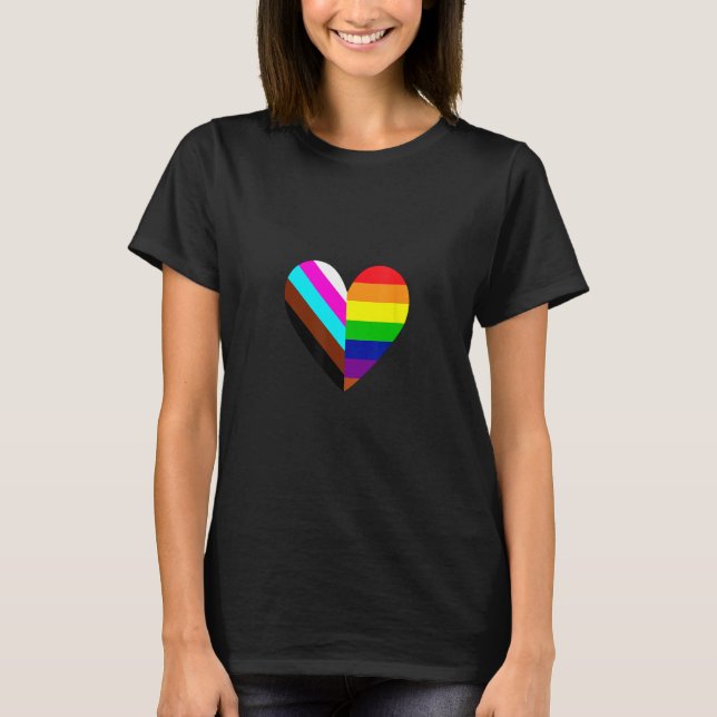 Camiseta Placa gráfica Orgulho gay do Sinalizador do Arco-Í (Frente)