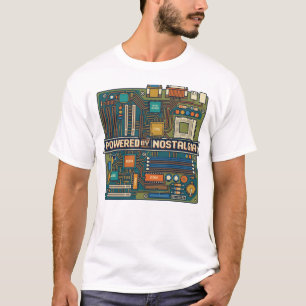 Camiseta Placa-Mãe de Computador dos Anos 80 "Desenvolvida 