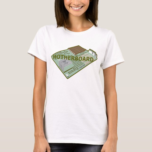 CAMISETA PLACA-MÃE DO COMPUTADOR (Frente)