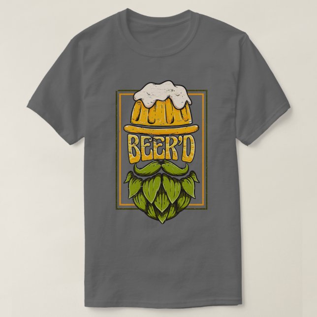 Camiseta Placa-mestre de criação da cerveja do Artesanato B (Frente do Design)