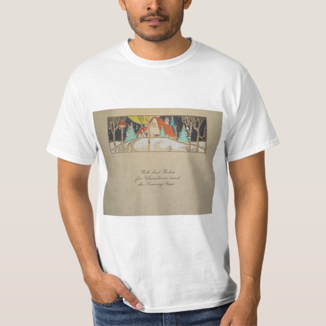 Camiseta placa natal vintage (Frente)