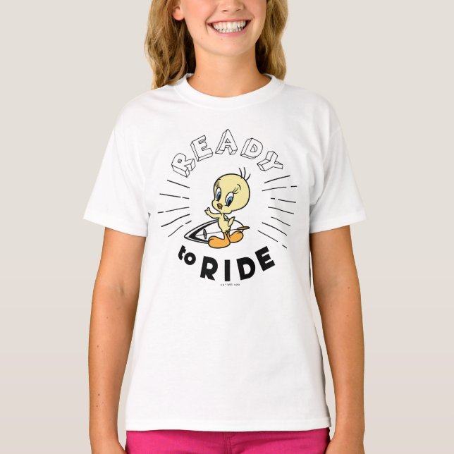 Camiseta Placa Surfboard TWEETY™ - Pronta para circular (Frente)