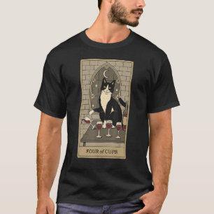 Camiseta Placa Tarot Quatro Da Lua Crescente E Do Capa De G