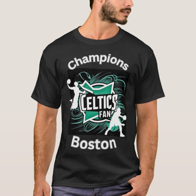Camiseta Placa tripla de basquete Celtics (Frente)