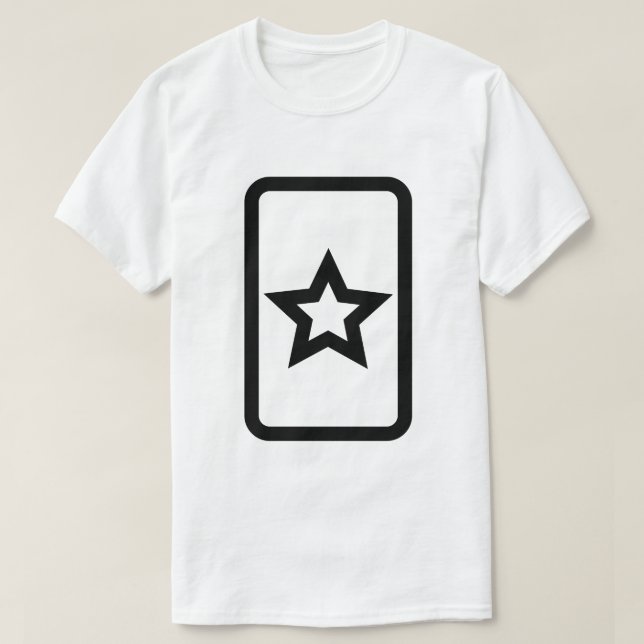 Camiseta Placa Zener | Estrela oca 5 Pontilhada (Frente do Design)