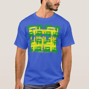 Camiseta Placas Compram 50 de Abstrato da janela e 60s V