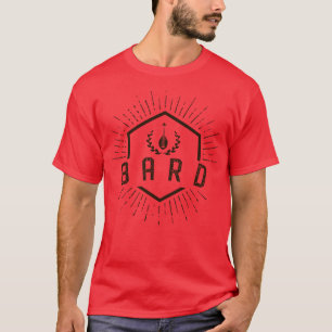 Camiseta Placas de Classe do Bard Tabletop RPG Addito