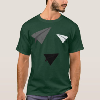 Camiseta Placas de Papel Embalagem Monocromática