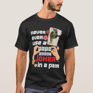 Camiseta Placas De Sobreposição De Azulejo Mah Jongg Nunca 