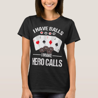 Camiseta Placas Poker Hero Chamadas Bluff Fold Poker