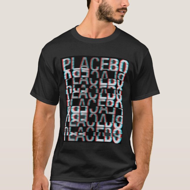 Camiseta Placebo Glitch Design 1 (Frente)