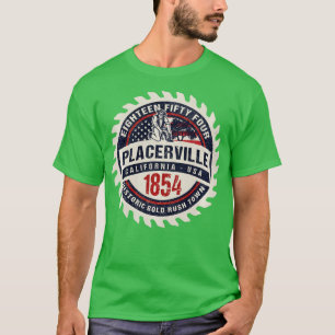 Camiseta Placerville California Historicamente Dourada Rush