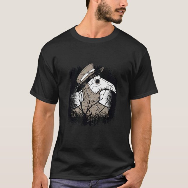 Camiseta Plague Doctor Medieval Goth (Frente)
