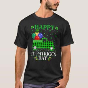 Camiseta Plaid de Búfalo Engraçado Caminhão Verde Bocha Dia