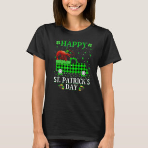 Camiseta Plaid de Búfalo Engraçado Caminhão Verde Camarão P