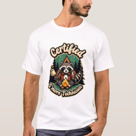 Camiseta Plaid Raccoon Especialista em S’more – Noite ao re
