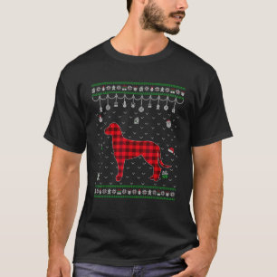 Camiseta Plaid Vermelho Amante de Cachorro Dalmatiano Natal