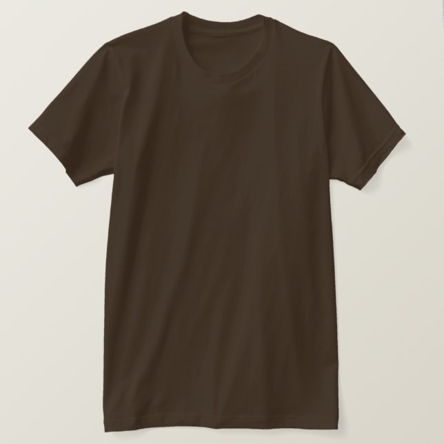 Camiseta Plain Brown Mens Jersey (Frente do Design)