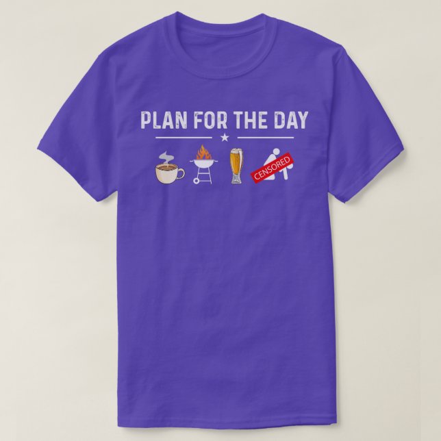 Camiseta Plan For The Day (Frente do Design)