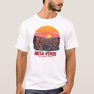 Camiseta Planat Retro Sunset Park Verde