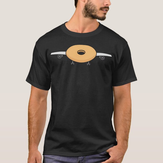 Camiseta Plane Bagel - Pun - Wordplay (Frente)